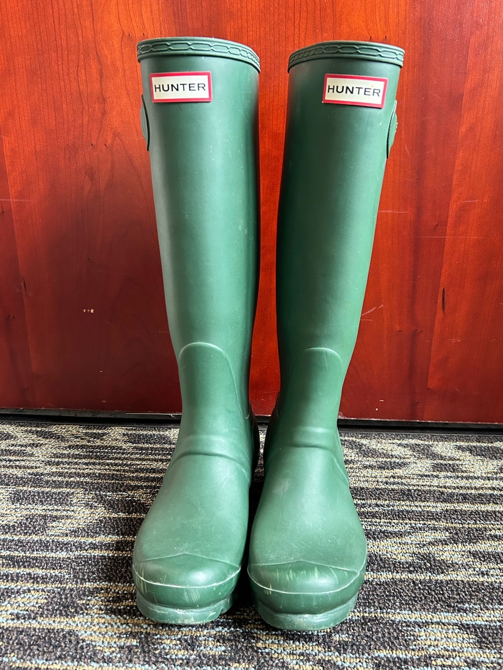 Hunter Original Tall Forest Green Rain Boots - Women’s Size 8 (Estimated)